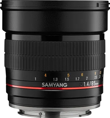 Produktbild von Samyang 85/1,4 Objektiv DSLR Canon EF AE manueller Fokus automatischer Blendenring Fotoobjektiv, Porträtobjektiv schwarz (1021555)