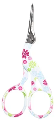 Produktbild von Edelstahlschere, bunte Schere zum Nähen oder Basteln, Stickschere – blau/rosa/rot