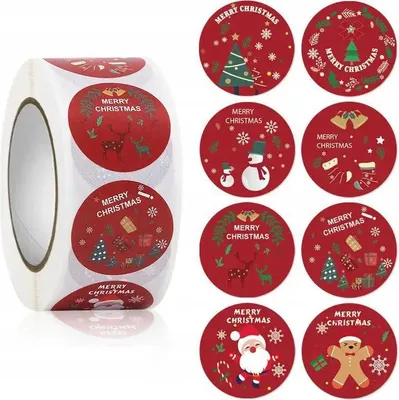 Immagine prodotto di Adesivi decorativi etichette autoadesive Natale 500 pezzi