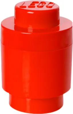 Image de Boîte de rangement ronde LEGO 1 rouge