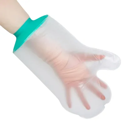 Productafbeelding van Waterdichte Badhoes - Gipsbeschermer Douche - Bescherming Gips - Lekvrij Ontwerp - Universele Pasvorm - Wit