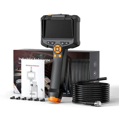 Produktbild von Endoskopkamera mit Licht,8mm IP67 wasserdichte Endoskop, 4.3" IPS Bildschirm Inspektionskamera, 1080P HD Rohrkamera mit 8 Einstellbaren LEDs,10m