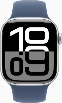 Produktbild von Apple Watch S10 Cell/46mm/Silver/Sport Band/Denim/-S/M