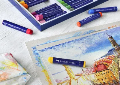 Productafbeelding van Faber-Castell 127036 Creatieve Studio oliepastel, 36 kleuren, gesorteerd in een kartonnen doos
