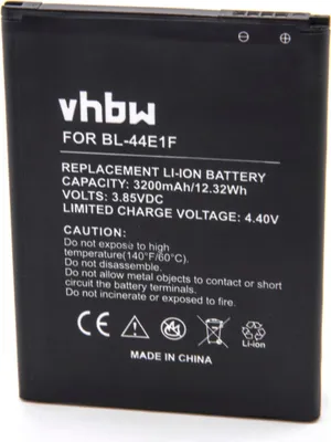 Produktbild von vhbw Akku kompatibel mit LG V20, VS995, LS997, US996 Handy Smartphone Telefon (3200 mAh, 3,85 V, Li-Ion)
