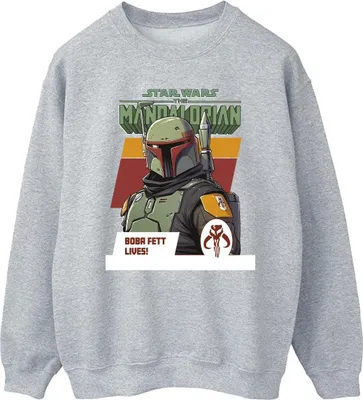 Produktbild von Star Wars - "The Mandalorian Lives" Sweatshirt für Herren BI46564 (L) (Grau)