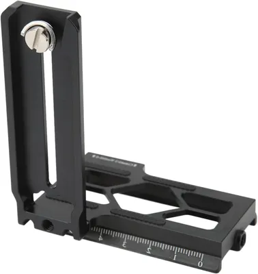 Productafbeelding van Camera L-beugel - Verticale Plaat - Stabiliseren van Camera - Hol en Antislip - 9.5 cm - Zwart