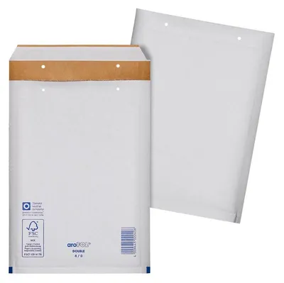 Produktbild von aroFOL® 375501 DOUBLE Luftpolstertaschen 4/D grau für DIN B5, 50 St.
