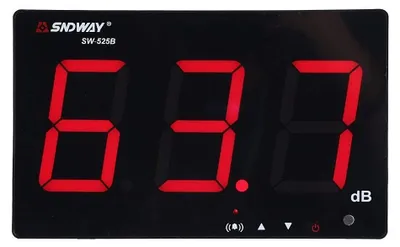 Zdjęcie produktu dla Miernik poziomu hałasu 30~130dB - Wyświetlacz LCD 24,4 cm - Datalogger - Funkcja alarmu