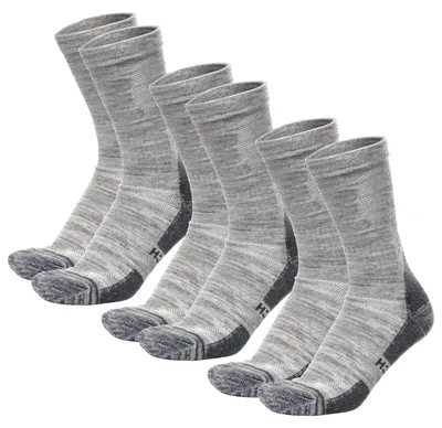 Zdjęcie produktu dla Skarpety trekkingowe z wełny merino - uniseks, kolor: szary (odcień "cloud grey")