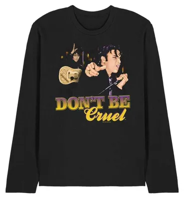 Immagine prodotto di Elvis Presley - "Don't Be Cruel" Maglietta unisex uomo/donna, maniche lunghe TV33220 (XXL) (Nero)