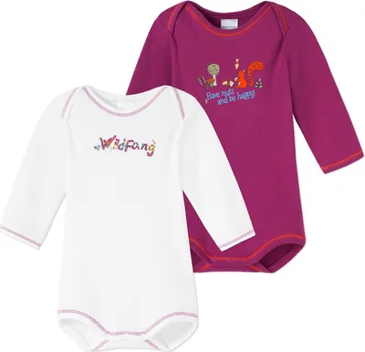 Produktbild von Schiesser  - Mädchen 2er-Pack Langarmbodys Gr. 62