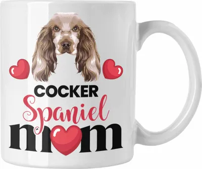 Produktbild von Trendation - Cocker Spaniel Besitzer Mom Mama Tasse Geschenk Lustiger Spruch Geschenkidee Cocker Spaniel Besitzerin (Weiß)