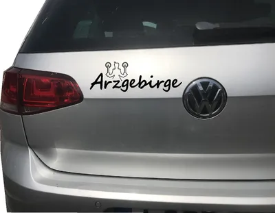 Produktbild von Arzgebirge Autoaufkleber, Erzgebirge mit Bergmann