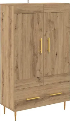 Image de Haut Armoire avec tiroir Chêne artisanal 69,5 x 31 x 115 cm