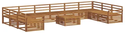 Produktbild von vidaXL Sofagarnituren 11 pcs Natur Massivholz Akazie