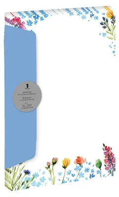 Produktbild von RÖSSLER Briefpapier Set Blüten Potpourri 5 Blatt/5 Briefumschläge DIN A4