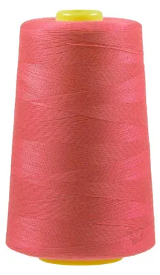 Qualitäts Overlock-Garn 4572m Oeko-Tex, 1 Stück in Farbe A543 Erdbeerrot.