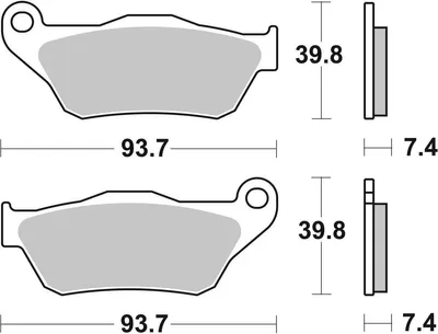 Produktbild von sbs Bremsbeläge Satz 194HF