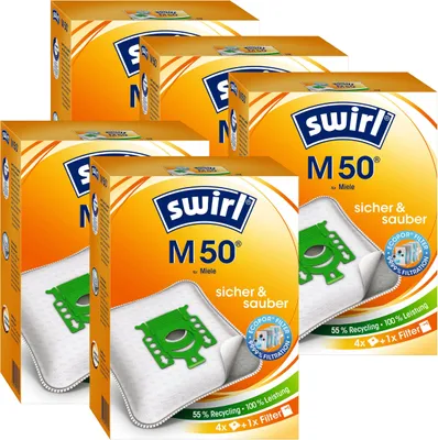 Produktbild von 5 x Swirl M 50 AirSpace Staubsaugerbeutel Staubbeutel Microvlies