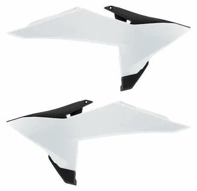 Immagine prodotto di Coppia convogliatori radiatore POLISPORT bianco20/nero per KTM SX/EXC F