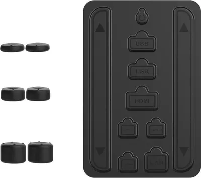 Produktbild von Für Nintendo Switch 2 Staubschutz Set mit Joystick Kappen Schwarz