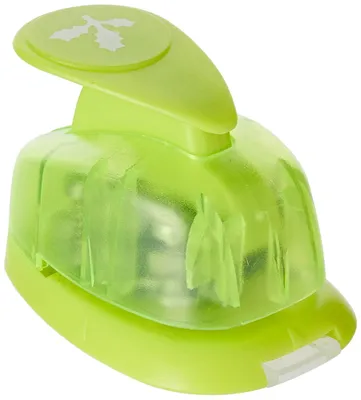 Handstanze 1,6 cm Stechpalme – Grüne Holzstanze für Papier