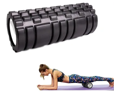 Imagen del producto de Rodillo de espuma para masajes fasciales, ideal para puntos gatillo, de 30 cm, para espalda y piernas