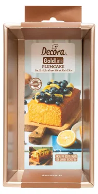 Backform Plum Cake 23 x 12,5 x 7 cm, Metall, antihaftbeschichtet