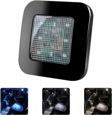 Image de Plafonnier LED, 3 couleurs, rechargeable par USB, sans fil, pour voiture, camping-car, décoratif.