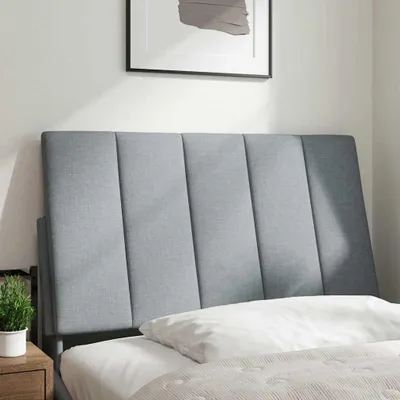 Immagine prodotto di vidaXL Cuscino per testiera "Hanko" grigio chiaro 90 cm in tessuto