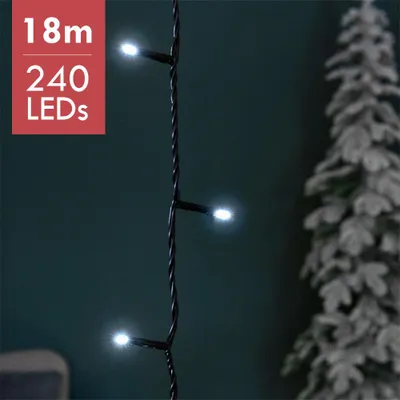 Produktbild von Weihnachtsbaumbeleuchtung kaltweiß LED 240 Dioden 18m