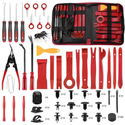 Immagine prodotto di Kit di 250 pezzi per lo smontaggio di interni auto e rivestimenti - Utensile universale