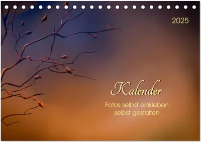 Produktbild von Kalender, Fotos selbst einkleben, selbst gestalten (Tischkalender 2025 DIN A5 quer), CALVENDO Monatskalender