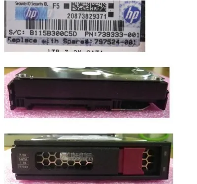 Produktbild von HPE 797524-001, 1 TB, 7200 RPM, 3.5", Serial ATA III