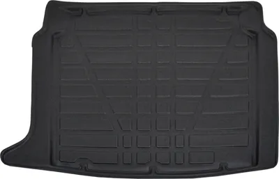 Image de Tapis De Coffre Sur Mesure Pour MG 4 Depuis 2022, Noir, Antidérapant, Bord Haut, Toutes Saisons
