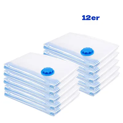 Obrázok produktu pre SWANEW 12 kusov úložných vreciek Vákuové vrecko do šatníka Vákuové vrecko 40x60cm