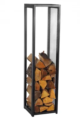 Produktbild von MAGNUS Brennholzregal R119 Schwarz Kaminregal Holzregal Ofenregal