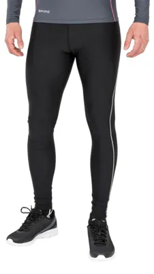 Produktbild von Spiro - "Bodyfit" Baselayerhose für Herren FK2619 (XL-XXL) (Schwarz)