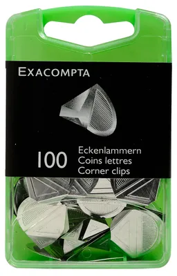 Image de Boîte de 100 coins de lettres argent