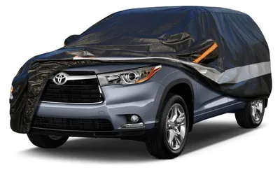 Obrázok produktu pre Autopoťah, 10 vrstiev, vodeodolný a priedušný, pre Toyota Highlander (ročníky 2014-2023), čierna farba