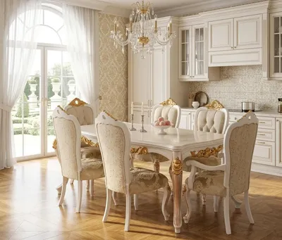 Produktbild von Sechs elegante Stühle im klassischen Stil für stilvolles Esszimmer