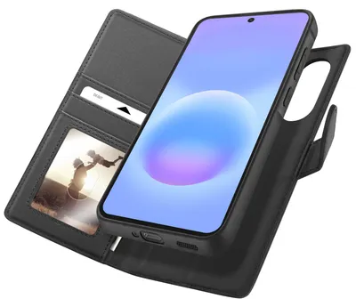 Immagine prodotto di Mayaxess, portafoglio protettivo per Galaxy A57 con protezione RFID e custodia removibile, colore nero
