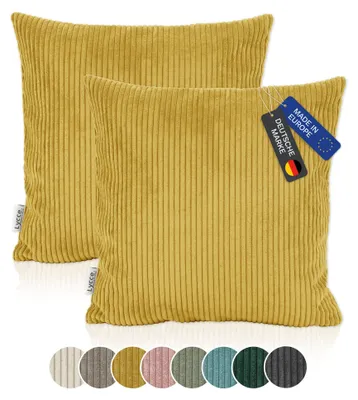 Produktbild von Kissenbezug 2er Set CORD Stoff (50 x 50 cm) - EU
