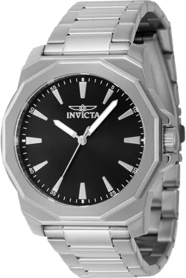 Obrázek produktu pro Invicta Speedway 46831 Pánské Hodinky - Quartz Hnutí - Nerezová Ocel s Černým Ciferníkem - 42 mm
