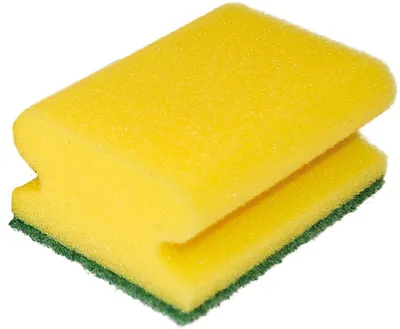 Produktbild von Reinigungsschwamm Classic 9,5x7x4,5cm gelb VE=10 Stück