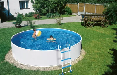 Produktbild von myPOOL Poolset Splash mit Kartuschenfilteranlage - weiß Ø 3,00 x 0,90 m - Gr. 1