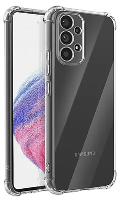 Produktbild von Mayaxess, Schutzhülle für Galaxy A53 5G Silikon Stoßfest mit Verstärkten Ecken, Transparent