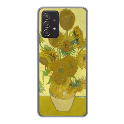 Produktbild von MuchoWow® Handyhülle Schutzhülle Hülle für Samsung Galaxy A33 5G Sonnenblumen - Vincent van Gogh Silikon Softcase Handy Hülle - Kartenhalter