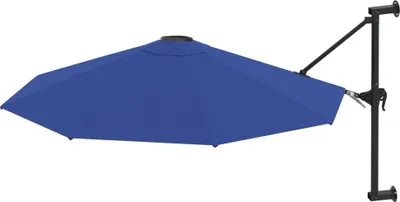 Produktbild von vidaXL Sonnenschirm zur Wandmontage mit Metall-Mast 300 cm Blau